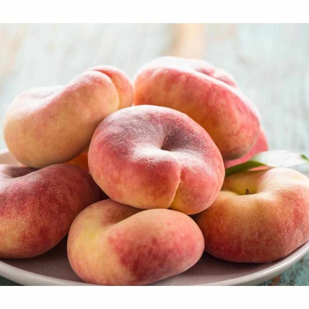 Flat Peaches - Pack-Fruits-Greece-0.5 kg-FreshNBulk.ae